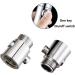 ZTHBYSB 100/130mm Anal Shower Cleaning Head & Butt Plug Nozzle - Metal Control Valve - Vagina & Anal Cleaning Attachment for Men & Women - Black - Buy Online on GoSupps.com