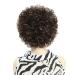 HUA Short Curly Real Human Hair Wig for White Women | Clearance Ombre Highlights Brown Mix | 150% Density | Perfect Gift for Mom - Buy Online on GoSupps.com