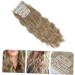 Ipetboom Hair Extension Set of Four Natural Hair Wigs Light Brown Hair Extensions Gabor Wigs for Women Curly Wig Women Hairpiece Wavy Wig Miss Curls High Temperature Wire Pad Hair - Buy Online on GoSupps.com