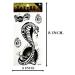 ONCEX 3 Sheets Black Cobra Temporary Tattoos | Waterproof Body Stickers for Men and Women | Cobra Snake Cartoon Designs | Removable Fake 3D Tattoos for Arms, Legs, Shoulder, or Back - Buy Online on GoSupps.com