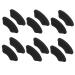 GALPADA 6 Pairs Ankle Protector for Shoes Heel Inserts for Women Heel Grip Shoe Insert Shoe Inserts for Shoes That are Too Big Cushion Grip Heel Liners 4d Gasket Men's Shoes Knitted Fabric Black 9.5X3.5cm