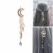 Rose Gold Rhinestone Crescent Moon Star Hair Clips - Bridal Jewelry for Women and Girls - Buy Online on GoSupps.com