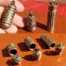 Vintage Brass Necklace Pendant with Buddhist Carving - Pill Box Keychain for Travel - Personal Pill Organizer - Buy Online on GoSupps.com