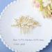 Latious Gold Crystal Bridal Hair Comb - Leaf Hair Piece for Women | Wedding Hair Clip Accessories - Buy Online on GoSupps.com