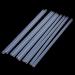 Set of 20 Hard Plastic Straws Reusable Clear Transparent Straight Drinking Straws with 1 Cleaning Brush - Buy Online on GoSupps.com