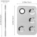 Ciieeo Plateau de M lange Maquillage en Acier Inoxydable 2 Pcs Grand Format 5 Compartiments avec Spatule M tal Outil de M lange de Pigments pour Fond de Teint Nail Art et Gloss  - Buy Online on GoSupps.com
