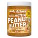 Body attack protein peanut butter 1kg crunchy vegan natural peanut butter without salt & palm fat - low sugar peanut with 30% protein crunchy 1 kg (1 Pack)