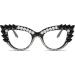 Shop Vintage Cat Eye Blue Light Filter Glasses for Women | Rhinestone Retro UV Protection - Buy Online on GoSupps.com