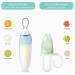 Termichy Baby Food Feeder Set - Silicone Pacifier and Spoon for Infant Feeding (Blue) - Buy Online on GoSupps.com