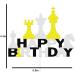 ChoJoy Chess Cake Topper Chess Birthday Decoration with Chess for Chess Themed Birthday Party - Buy Online on GoSupps.com