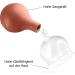 Pulox Real Glass Cupping Set - 3 Sizes (25mm 32mm 40mm) with Suction Ball | Premium Brown Cupping Therapy - Buy Online on GoSupps.com