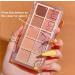 Go Ho Matte Nude Eyeshadow Palette - High Pigmented Shades, Waterproof, 10 Colors, Natural-Looking Finish - Milk Tea Style - Buy Online on GoSupps.com