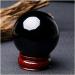 Buy JUKUCKV Natural Obsidian Quartz Crystal Sphere - Spiritual Support Healing Stone Ball - International Shipping Available - Buy Online on GoSupps.com