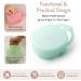 Mengdababy Snack Cups for Toddlers - 100% Food Grade Silicone - BPA Free - Square Snack Catcher with Lid - Blue Green - 7oz - Buy Online on GoSupps.com