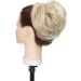 Tousled Updo Messy Bun Hair Extension in Ash Blonde to Bleach Blonde - Buy Online on GoSupps.com