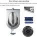 Men's Commercial Flushing Urinal High-Efficiency Flushing Adult Stainless Steel Urinal Automatic Induction Wall-Mounted Urinal for Home/Hotel/Bar/Airport - Buy Online on GoSupps.com