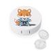 Judo Sports Fox Contact Lens Travel Kit Portable Cute Contact Box with Mirror for Daily Outdoor