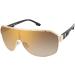 Rocawear R1490 Dashing Metal Uv400 Protective Rectangular Shield Sunglasses Gifts for Men with Flair 135 Mm