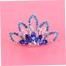 Ipetboom 1pc Wedding Hair Comb Wedding Headpiece Colorful Hair Comb Blue Hair Comb Tiara Hair Accessories for Kids Princess Hair Comb Bridal Hair Comb Wedding Insert Comb Rhinestones Miss - Buy Online on GoSupps.com