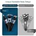 Buy 4 in 1 Electric Razor for Men - IPX7 Wet/Dry 3D Rotary Shaver with Fast Charging LCD Display & Cordless Trim Features - Buy Online on GoSupps.com