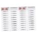 Balacoo 2pcs 3d Eyebrow Stickers Eyebrow Sissor Kit Hair Kit Woman Man Makeup Tool Stencil 4d Eyebrow Shape 1 count (Pack of 1) Black