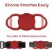 2pcs Airtag Dog Collar Holder Waterproof Silicone Case for GPS Tracker Scratch-Resistant Protective Airtag Case Air Tag Holder for Dogs Cats Pet Collars (Red+Blue) - Buy Online on GoSupps.com