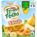 POM'POTES - Compotes Without Added Sugar 5 Red Fruits And 5 Yellow Fruits 1080G - Pack Of 3 - Sold By Pack