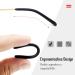 Tonaup Silicone Anti-Slip Covers 4 Pairs of Universal Glasses Bracket Repair Caps in Black & White - Buy Online on GoSupps.com