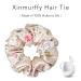 Xinmurffy 100% Mulberry Silk Floral Print Scrunchies for Women's Hair | Satin Silk Thick Elastic Hair Ties 19 Momme 3CM | White Flower - Buy Online on GoSupps.com