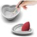Makeup Brush Cleaning Mat Silicone Cosmetic Brush Cleaning Pad Heart Foldable Brush Cleaning Bowl Portable Cosmetic Brush Cleaner Washing Tool for Makeup Brushes A7ZDQJW (grey) - Buy Online on GoSupps.com