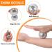 6 Pieces Magnetic Acupressure Balls Set | Stress Relief Massage Rings for Fingers | Hedgehog Balls for Hand & Foot Massage (32mm/47mm/56mm) - Buy Online on GoSupps.com