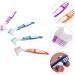 Minkissy 32-Pack Hard Bristle Toothbrush for Prosthesis & Braces - Portable Dental Cleaning Tool | Durable PP Material - Buy Online on GoSupps.com