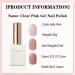 Gel Nail Polish Jelly Pink Gel Nail Varnish Translucent Gel Polish UV/LED Soak-Off Long Lasting Nude Pink Gel Nail Varnish Easy to Apply Clear Nail Polish for Nail Art DIY Home - Buy Online on GoSupps.com