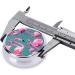 Flock of Flamingos Round Pill Box Organizer - 3 Compartment Portable Travel Pill Box - Black - Buy Online on GoSupps.com
