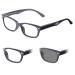 Infactory suns reading glasses: Self-tinting reading glasses with UV protection 400 1.0 diopters (self-tinting glasses reading glasses for the whole day self-tuning)