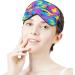 Premium Neon Camouflage Sleep Mask for Women - Adjustable Eye Shades with Elastic Strap | International Shipping Available - Buy Online on GoSupps.com
