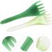 Nolitoy Gua Sha Face Massage Tools - Set of 2 Five-Claw Facial Scraping Rods for Neck & Scalp - Green Skin Care Massager - Acupuncture Pencil 16.5x5.5x3cm - International Shipping Available - Buy Online on GoSupps.com