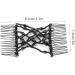 Women Girl Magic Easy Hair Beads Slide Stretchy Comb Clip Stretchable Hairpin Double Slides Hair Combs for Women Ladies Girls (BLACK) - Buy Online on GoSupps.com
