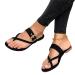 Yytcsjz Women Slide Sandals Cross Strap Open Toe Sandals Bunion Corrector Breathable Shoes for Flat Feet and Plantar Fasciitis Orthopedic Toe Post Sand (Color : Black Size : 8) 8 Black
