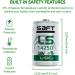 Buy Synergy Digital Baby Monitor Batteries - Compatible with Snuza Halo | 5 x LS14250 3.6V 1200 mAh Ultra High Capacity - International Shipping Available - Buy Online on GoSupps.com