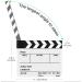 Flexzion Director Clapboard 10x12 Acrylic Plastic Film Movie Slate Board with Black/White Sticks - Camera TV Video Cut Action Scene - Dry Erase Stadio - Best Quality - Buy Online on GoSupps.com