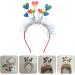 FOMIYES Glitter Heart Headband Colorful Love Heart Hair Hoop Heart Head Bopper with Tassel Valentines Day Hairband Lovely Headpiece for Girl Women Party Hair Decor - Buy Online on GoSupps.com
