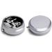 Buy Round Pill Box - Black and White Chess Print 3 Compartment Portable Organizer | Decorative Metal Pocket Pill Case - Buy Online on GoSupps.com