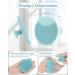 Set of 4 Silicone Facial Cleansing Brushes - Manual Pore Cleanser for Anti-Ageing - Sensitive Skin Suitable - Makeup Tool for All Skin Types (Colour Random) - Buy Online on GoSupps.com