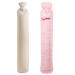 Long Hot Water Bottle with Cover UK 2L Wearable Extra Long Hot Water Bottle Pouch for Body Waist Neck Back Shoulder Hand 72cm Full Length Large Fluffy Hot Water Bag for Girls Men Adults (Pink) Red Knitting