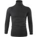 Men's Black Long Sleeve Thermal Underwear Mock Turtleneck Shirt - Size XL - Buy Online on GoSupps.com