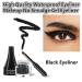 Go Ho Black Gel Eyeliner Pot | Matte Cream High Pigmented Eye Makeup with Brush | Smooth Matte Finish | Women's Gel Eye Liner 202 Black - Buy Online on GoSupps.com