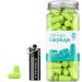 60 Pairs Bright Green Ear Plugs for Sleeping, Noise Cancelling - 38dB SNR Reduction - Ultra Soft Foam, Ideal for Snoring, Work, Travel, Shooting - High-Quality Sound Protection - Buy Online on GoSupps.com