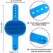AOCHE Pet Bath Brush Set - Dual Pack Soothing Massage Rubber Comb for Dogs and Cats - Adjustable Ring Handle - Ideal for Long and Short Haired Pets - Blue + Rose Color - Buy Online on GoSupps.com