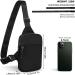 Hatriel Waterproof Sling Chest Crossbody Bag - Lightweight Shoulder Backpack for Men & Women - Ideal for Hiking Cycling & Travel (Black) - Buy Online on GoSupps.com